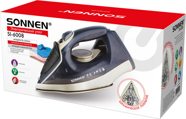 Утюг Sonnen SI-6008 / 456998- фото2, картинка2 Утюг Sonnen SI-6008 / 456998- фото2