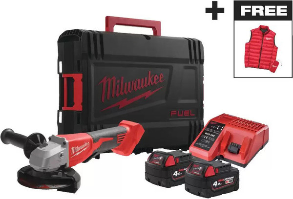 Угловая шлифовальная машина Milwaukee M18 BLSAG125XPDMC-402X (4933499460)- фото2
