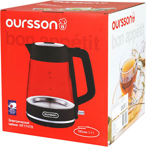 Электрочайник Oursson KE1747G/BL- фото10, картинка10 Электрочайник Oursson KE1747G/BL- фото10