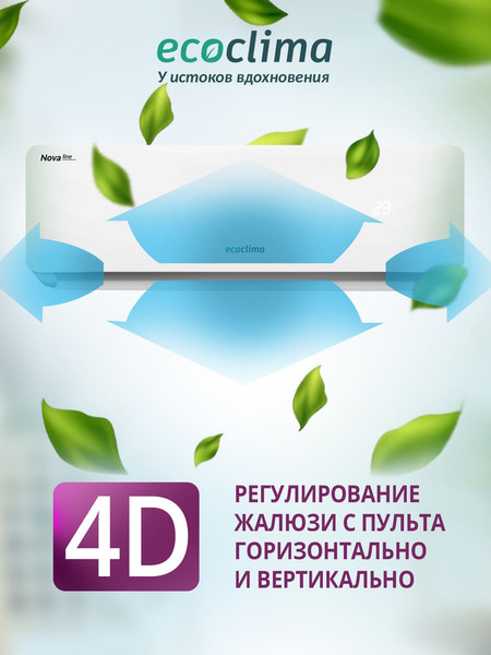 Сплит-система Ecoclima Nova Line Inverter ECW/I-СH09/AA-4R1- фото3