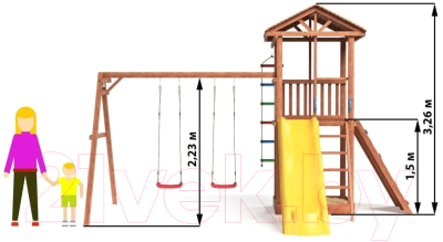 Игровой комплекс National Tree Company Спортивный городок / СГ5-Р912- фото9