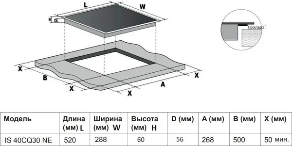 Индукционная варочная панель Indesit IS 40CQ30 NE- фото6