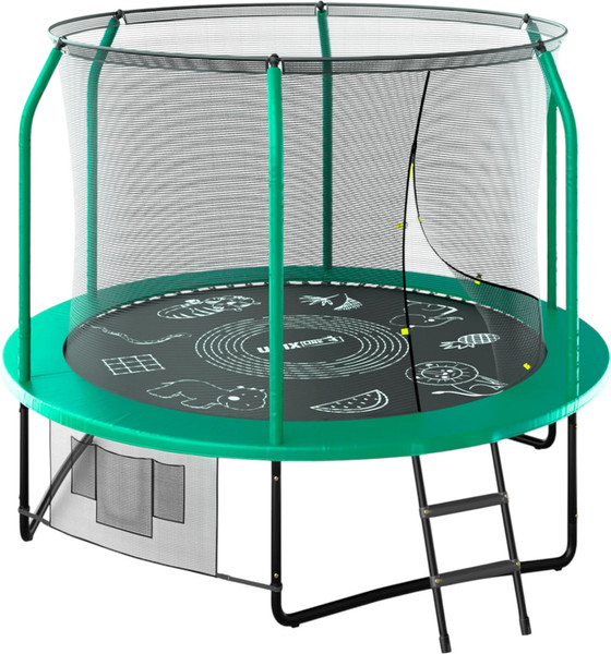 Батут UNIX Line Supreme Game 8ft / trusug8gr (зеленый)- фото