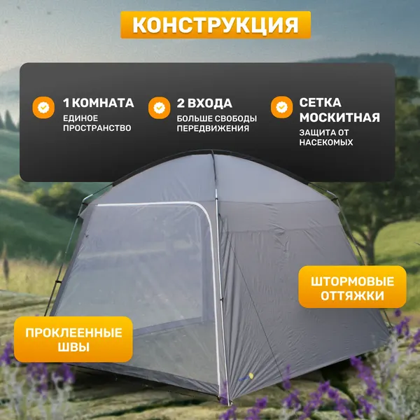 Туристический шатер Sundays ZC-TT052 с комплектом складной мебели HKTB-1002- фото4