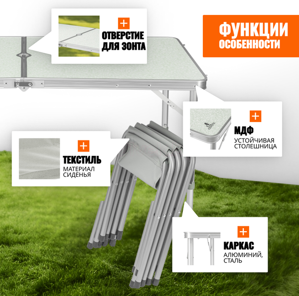 Туристический шатер Sundays ZC-TT052 с комплектом складной мебели HKTB-1002- фото7