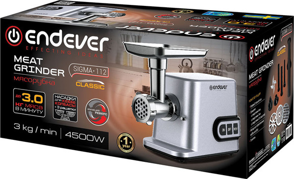 Мясорубка электрическая Endever Sigma-112- фото10, картинка10 Мясорубка электрическая Endever Sigma-112- фото10