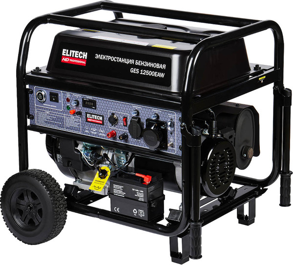 Бензиновый генератор Elitech GES 12500EAW / 204674- фото7