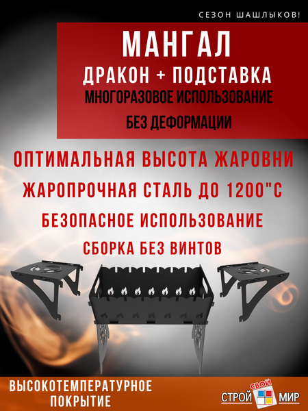 Мангал Строй Свой Мир Дракон- фото3, картинка3 Мангал Строй Свой Мир Дракон- фото3