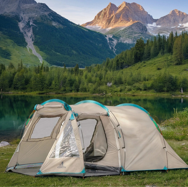 Палатка Coyote Dakota / CL-A08-Sand с обогревателем газовым ZT-202-D (черный)- фото8