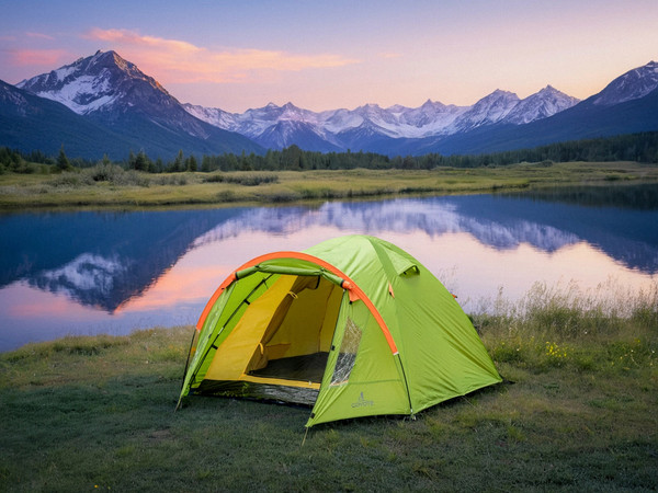 Палатка Coyote Oboluse-5 / CL-A23-5P (черный,  с обогревателем газовым ZT-202-D)- фото7