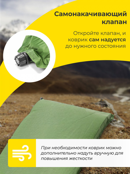 Туристический коврик Sundays Самонадувающийся ZC-SIM001-2- фото3