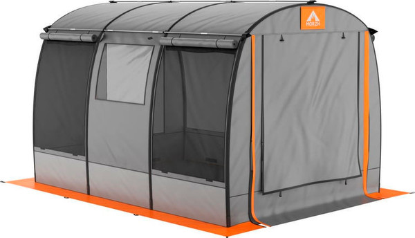 Палатка-баня MORZH Shelter (серо-оранжевый)- фото