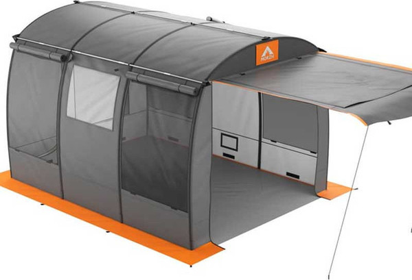 Палатка-баня MORZH Shelter (серо-оранжевый)- фото2