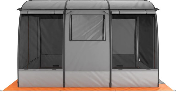Палатка-баня MORZH Shelter (серо-оранжевый)- фото4