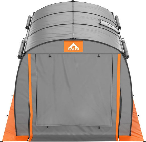 Палатка-баня MORZH Shelter (серо-оранжевый)- фото6