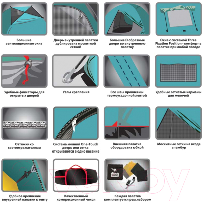 Палатка Tramp Anaconda 4 V2 / TRT-78- фото4