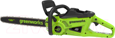 Электропила цепная Greenworks GD40CS20XK4 бесщеточная 40V 40см / 2008807UB