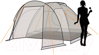 Палатка Canadian Camper Rino 3 (Woodland)- фото4