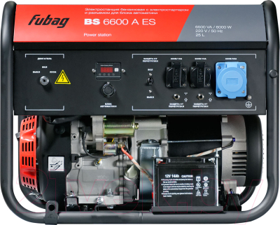 Бензиновый генератор Fubag BS 6600 A ES- фото2