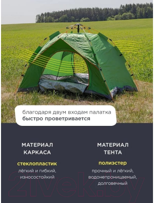 Палатка ForceKraft FK-CAMP-1- фото3