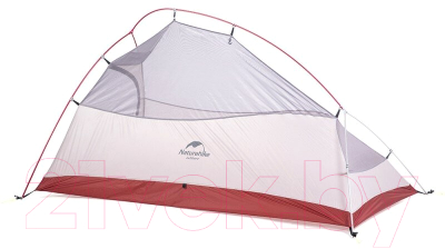 Палатка Naturehike Сloud up 2 20D NH17T001-T / 6927595730560 (серый/красный)- фото3